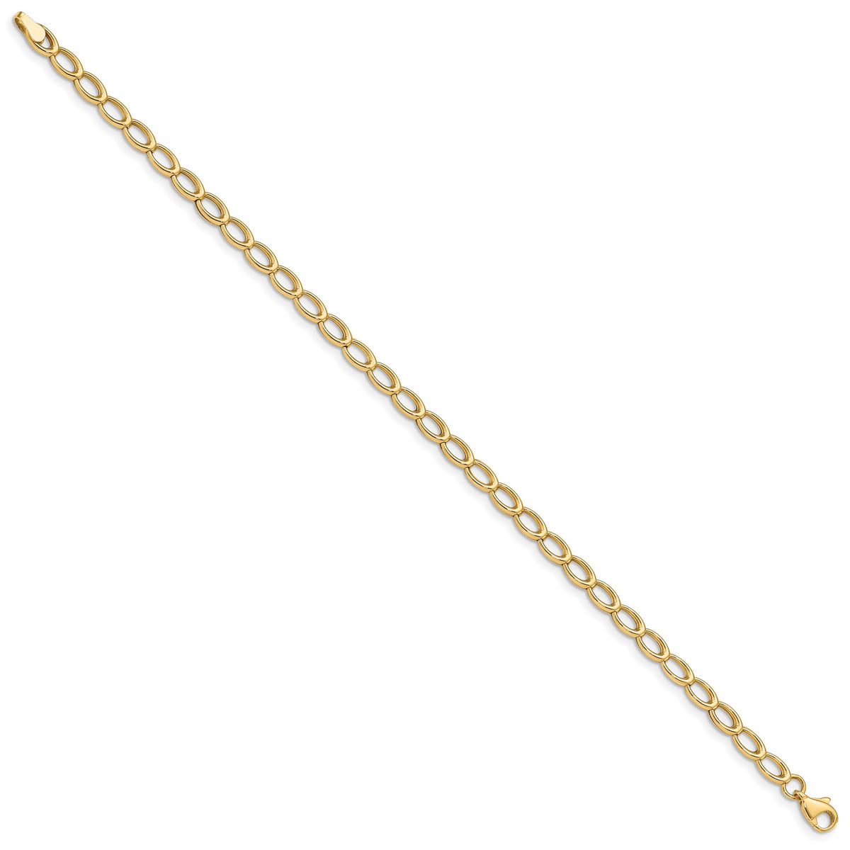 14K Gold Polished Open Link Bracelet-FB1413-7.5