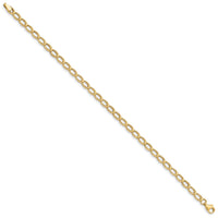 14K Gold Polished Open Link Bracelet-FB1413-7.5
