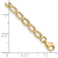 14K Gold Polished Open Link Bracelet-FB1413-7.5