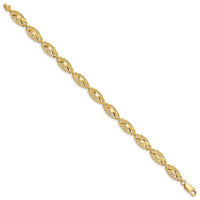 14K Diamond-Cut Bracelet-FB1537-7