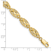 14K Diamond-Cut Bracelet-FB1537-7