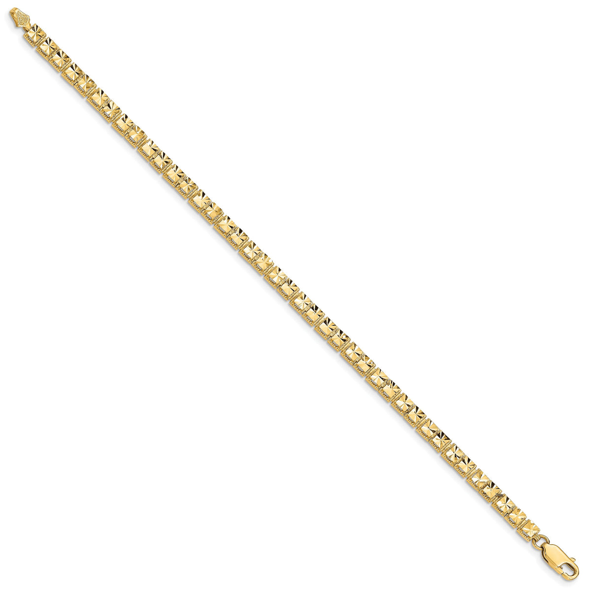 14K Diamond-Cut Bracelet-FB1538-7.25