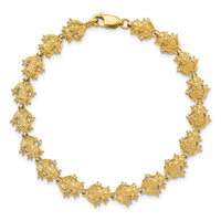 14k Frog Bracelet-FB1554-7.25