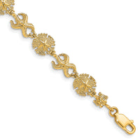 14K Starfish /Sand Dollar Bracelet-FB1615-7