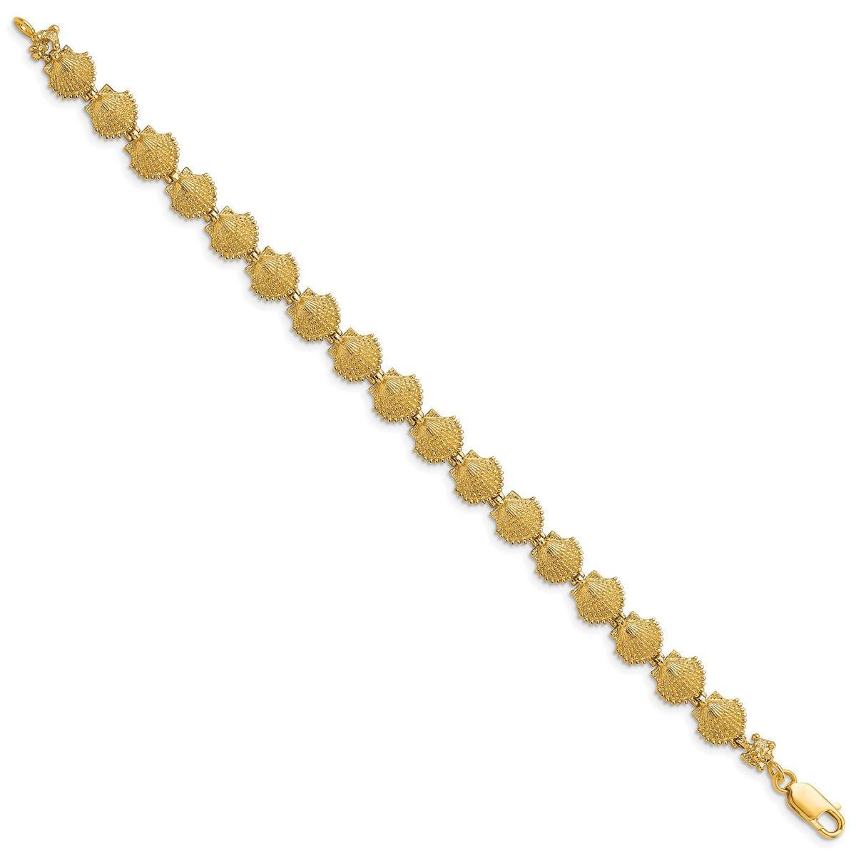 14k Scallop Shell Bracelet-FB1637-7