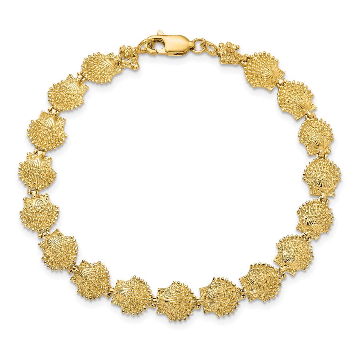 14k Scallop Shell Bracelet-FB1637-7