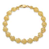 14k Scallop Shell Bracelet-FB1637-7
