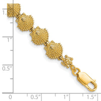 14k Scallop Shell Bracelet-FB1637-7