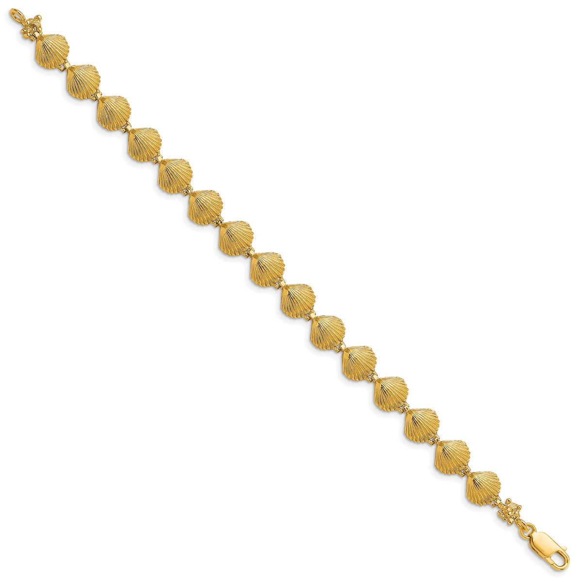 14k Scallop Shell Bracelet-FB1639-7