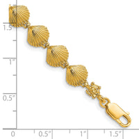 14k Scallop Shell Bracelet-FB1639-7