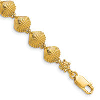 14k Scallop Shell Bracelet-FB1639-7