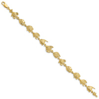 14k Fish Bracelet-FB1645-7.5