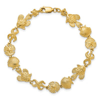 14k Sea Life Bracelet-FB1652-7