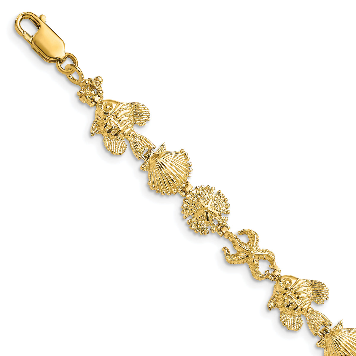 14k Sea Life Bracelet-FB1652-7