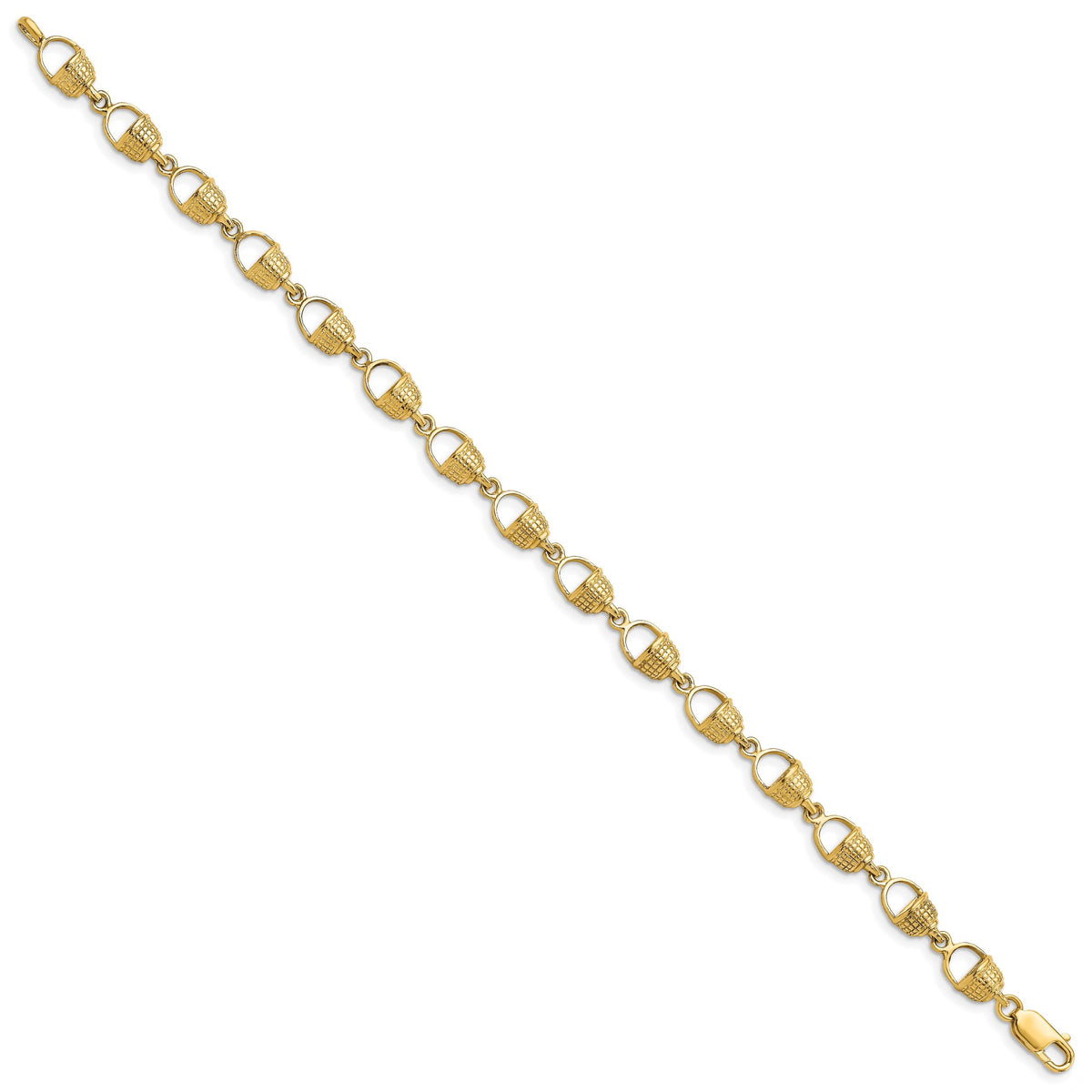 14k Nantucket Basket Bracelet-FB1707-7.25