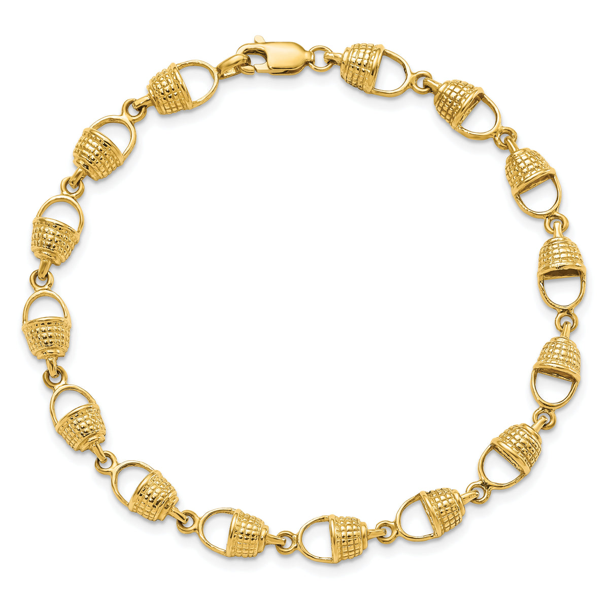 14k Nantucket Basket Bracelet-FB1707-7.25