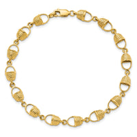 14k Nantucket Basket Bracelet-FB1707-7.25