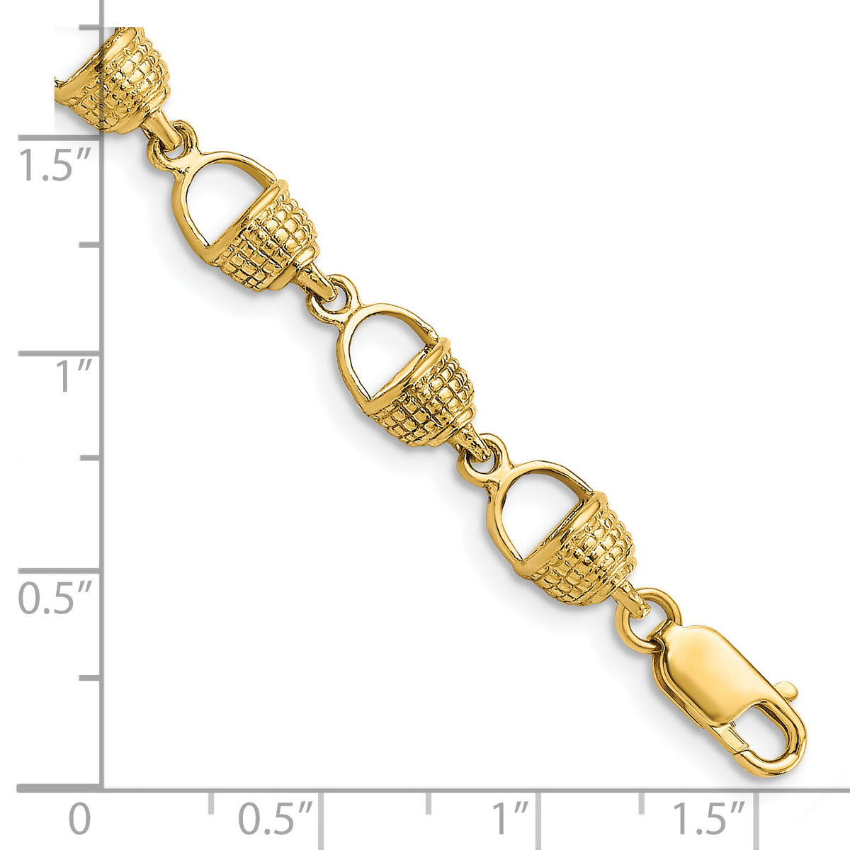 14k Nantucket Basket Bracelet-FB1707-7.25