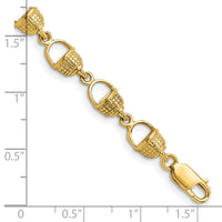 14k Nantucket Basket Bracelet-FB1707-7.25