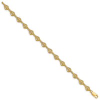 14k Conch Shell Bracelet-FB1718-7.25