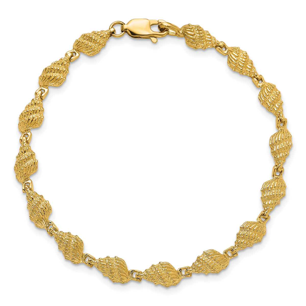 14k Conch Shell Bracelet-FB1719-7