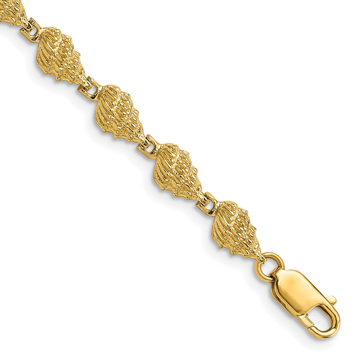 14k Conch Shell Bracelet-FB1719-7