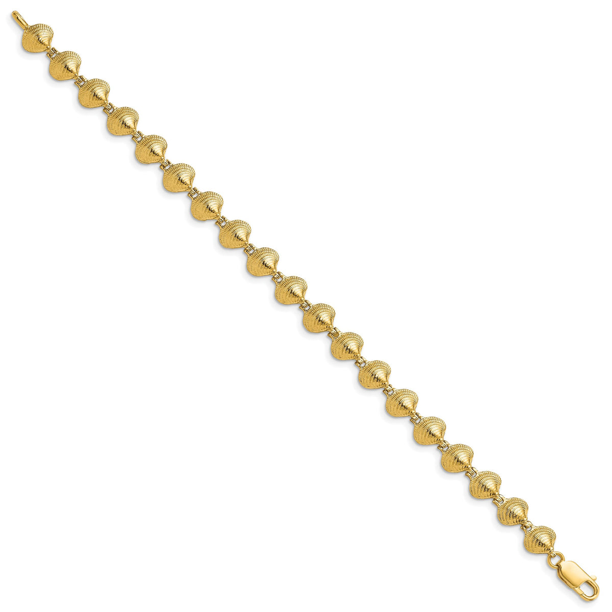14k Clam Shell Bracelet-FB1720-7