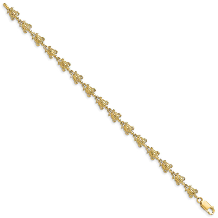 14k Turtle Bracelet-FB1722-7.25