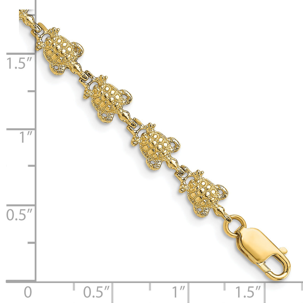 14k Turtle Bracelet-FB1722-7.25