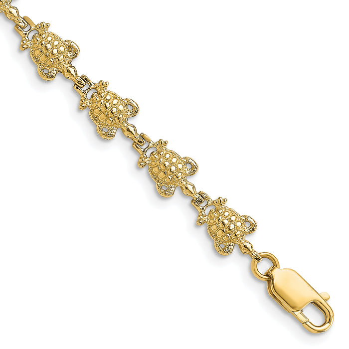 14k Turtle Bracelet-FB1722-7.25