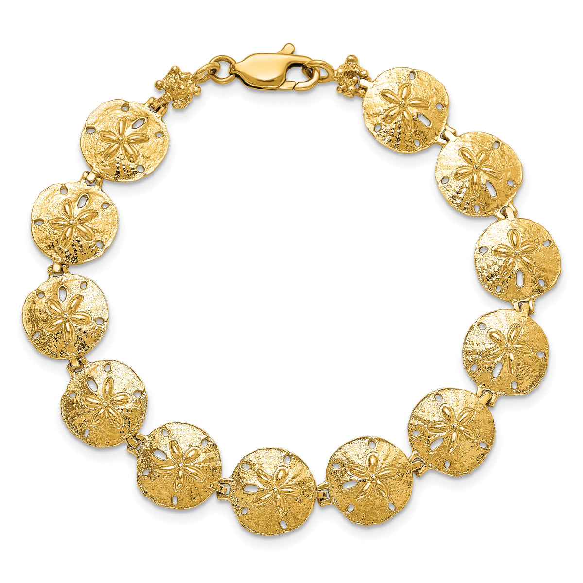 14k Sand Dollar Bracelet-FB1730-7