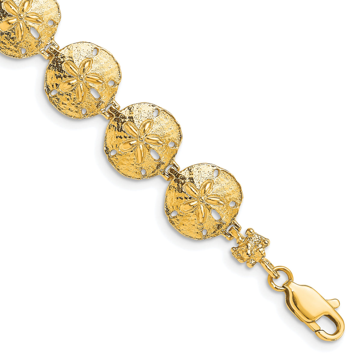 14k Sand Dollar Bracelet-FB1730-7