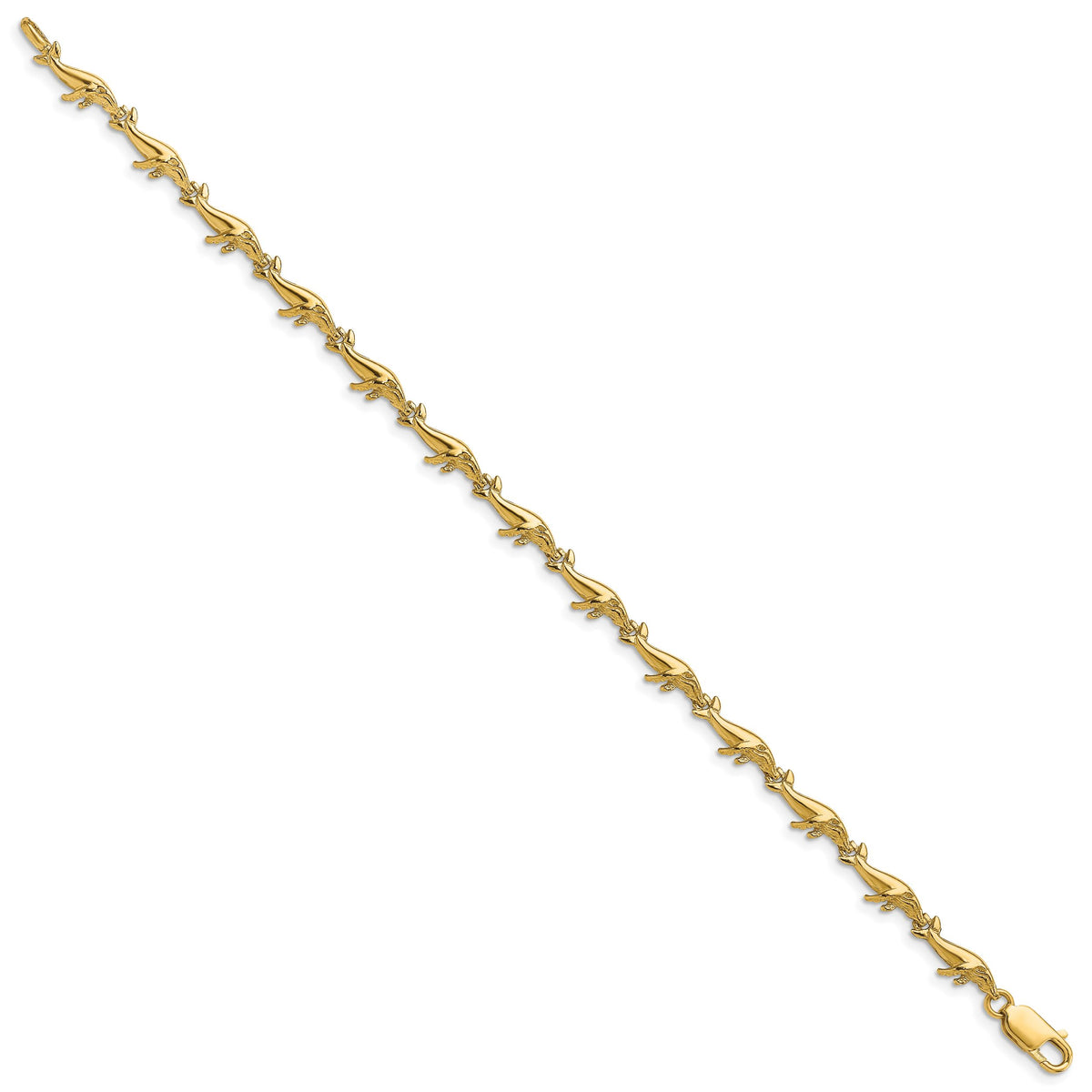 14k Whale Bracelet-FB1739-7.25