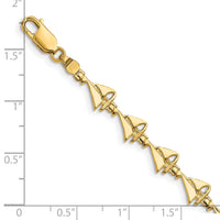 14k Sailboat Bracelet-FB1741-7