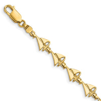 14k Sailboat Bracelet-FB1741-7