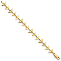 14k Whale Tail Bracelet-FB1780-7