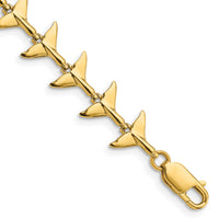 14k Whale Tail Bracelet-FB1780-7