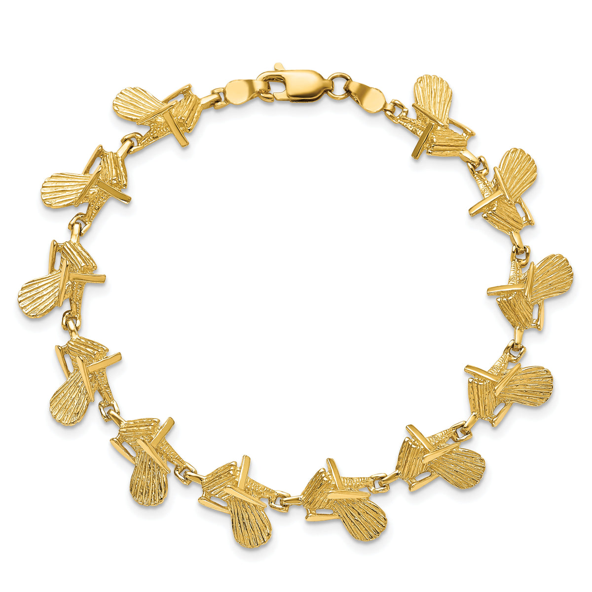 14k Beach Chair Bracelet-FB1783-7
