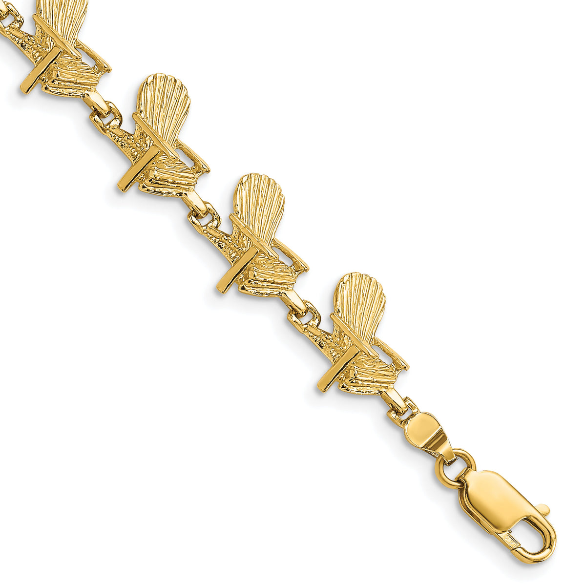 14k Beach Chair Bracelet-FB1783-7