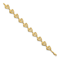14k Sailboat 8in Bracelet-FB1795-8