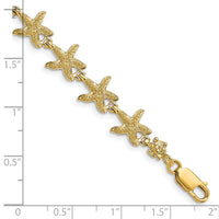 14k Starfish Bracelet-FB1818-7.25