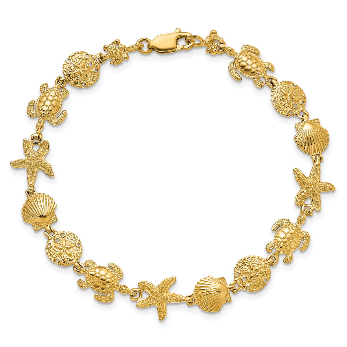 14k Sea Life Bracelet-FB1828-8