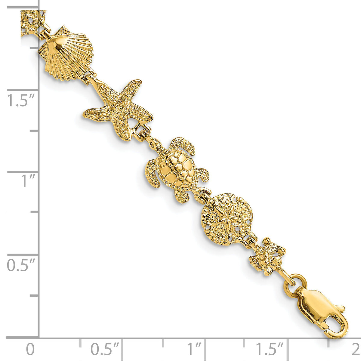 14k Sea Life Bracelet-FB1828-8