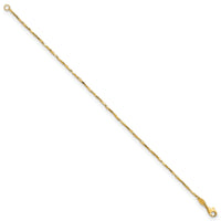 14K Polished Fancy Link 7.25in Bracelet-FB1899-7.25