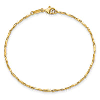14K Polished Fancy Link 7.25in Bracelet-FB1899-7.25