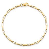 14K Polished Fancy Box Links 7.5in Bracelet-FB1901-7.5