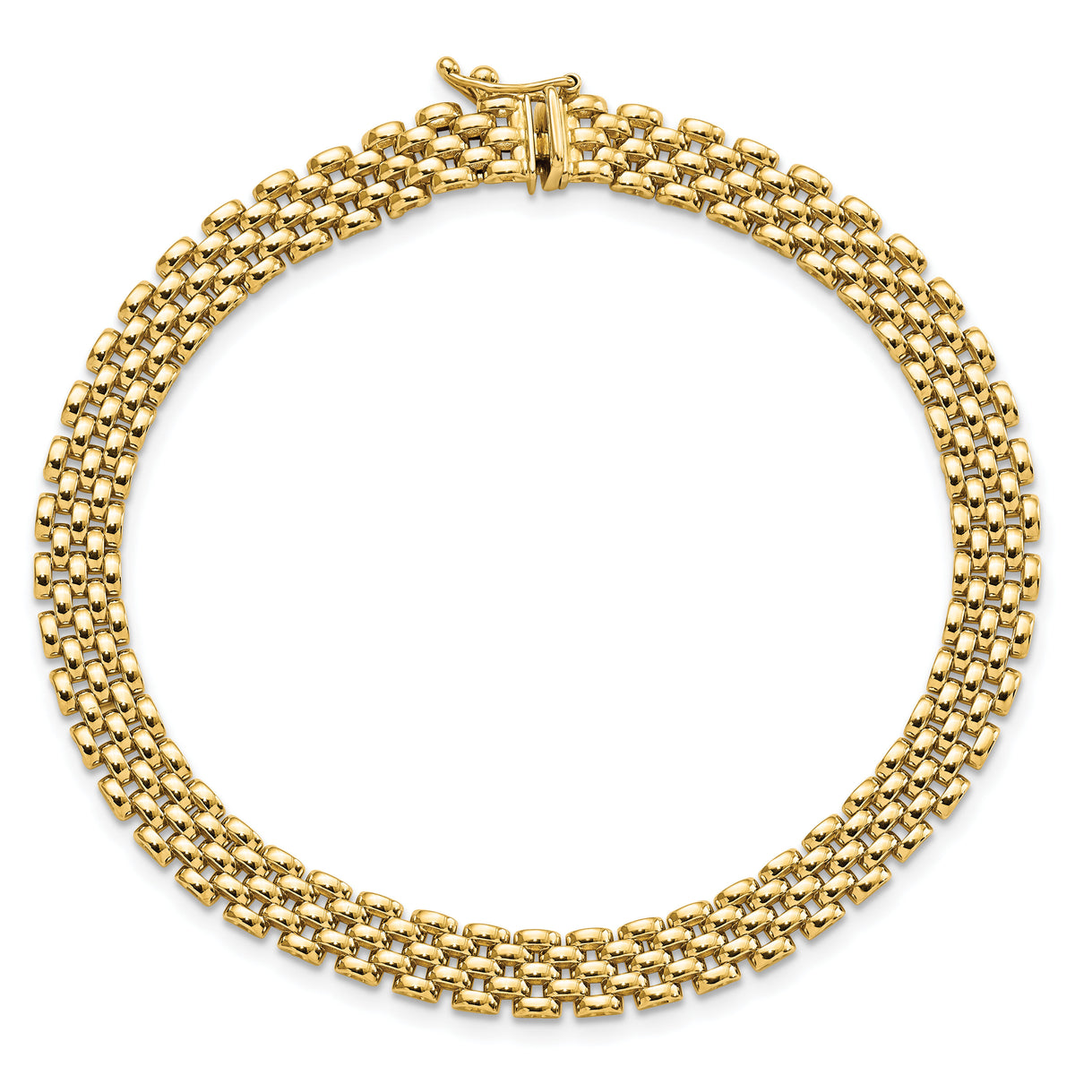 14k 6mm Panther Link Bracelet-FB1930-7.5
