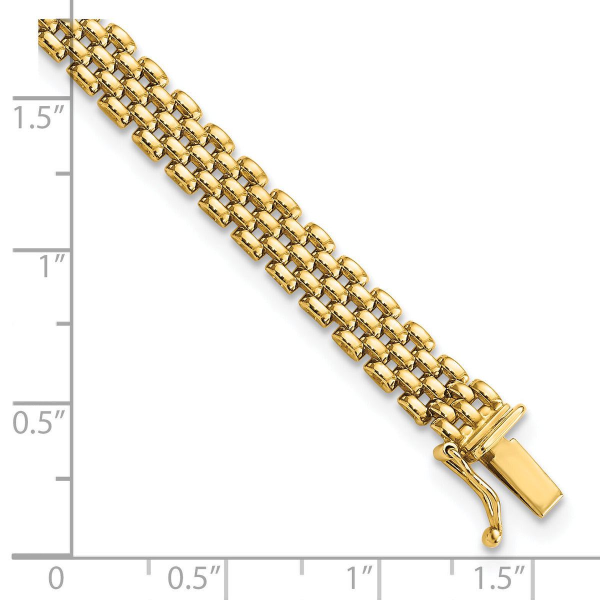 14k 6mm Panther Link Bracelet-FB1930-7.5