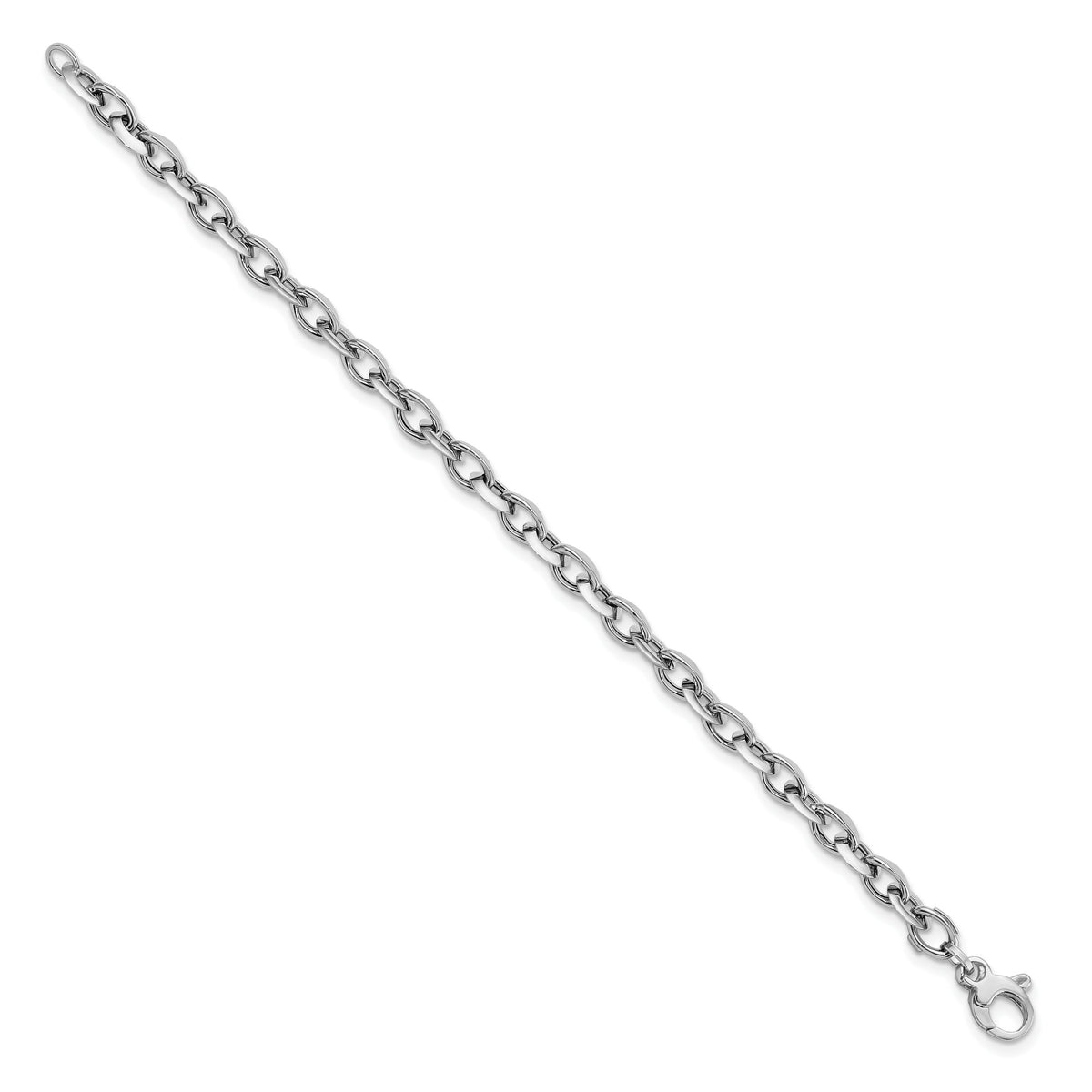 14K White Polished Fancy Link Bracelet-FB1954-7.75
