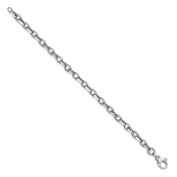 14K White Polished Fancy Link Bracelet-FB1954-7.75